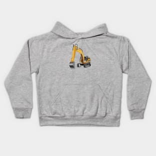 Construction Truck Backhoe Crane Claw Kids Hoodie